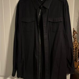 Rock & Republic Men's Dark Button-Up Jacket